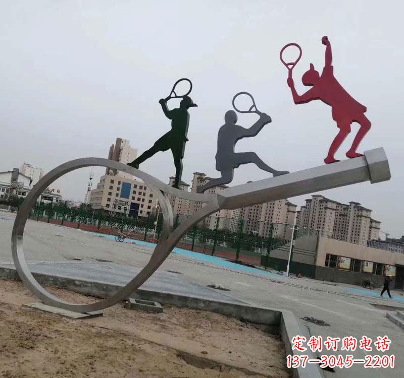 山西不锈钢羽毛球雕塑精美的艺术装点
