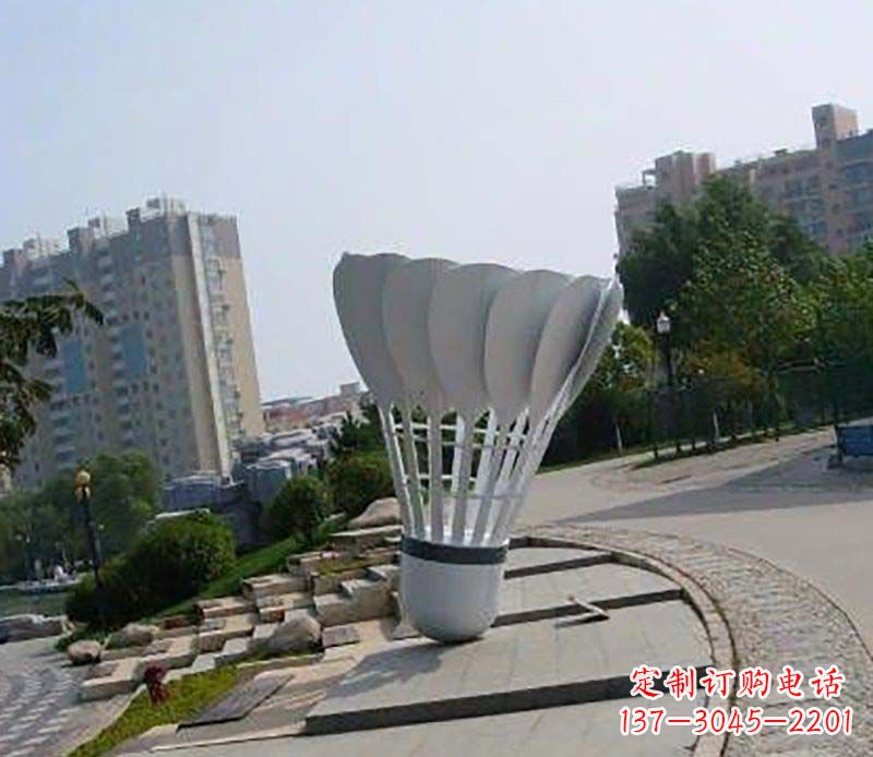 山西不锈钢羽毛球雕塑装点美丽的羽毛球世界