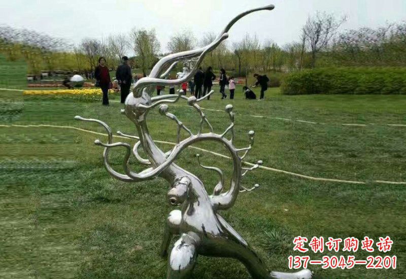 山西不锈钢树枝雕塑精美的艺术装饰