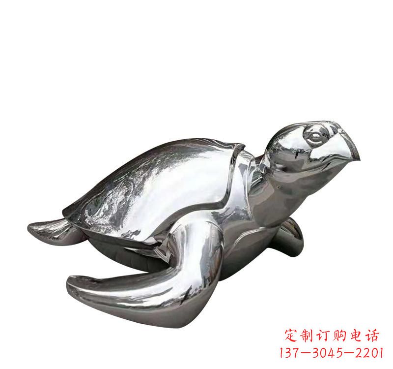 山西不锈钢园林动物海龟雕塑