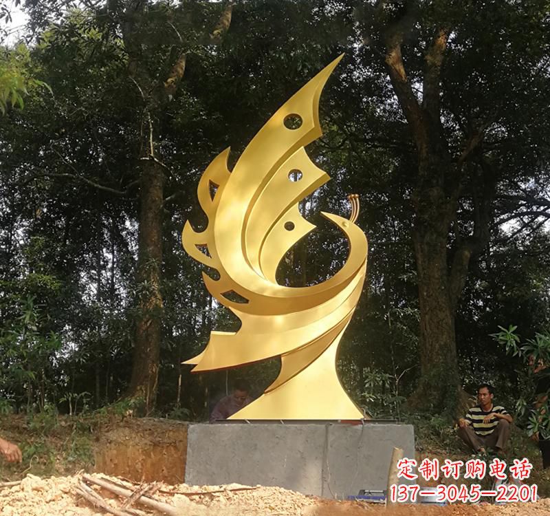 山西不锈钢凤凰雕塑——彰显传统文化之美