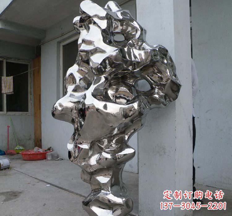山西太湖石雕塑精美绝伦的不锈钢园林景观