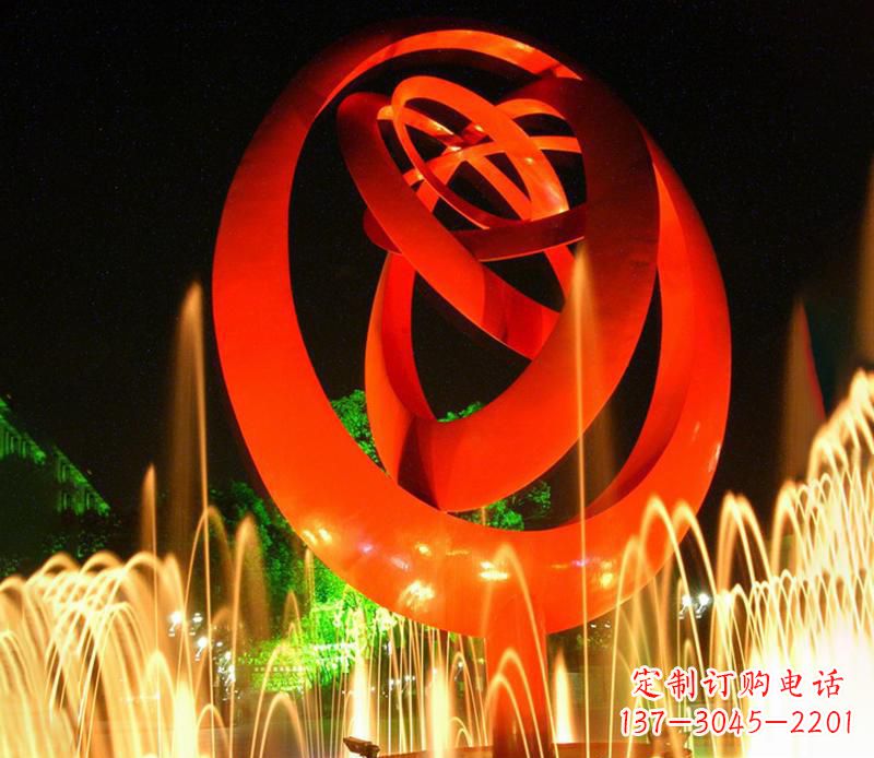 山西圆环雕塑抽象的艺术之美