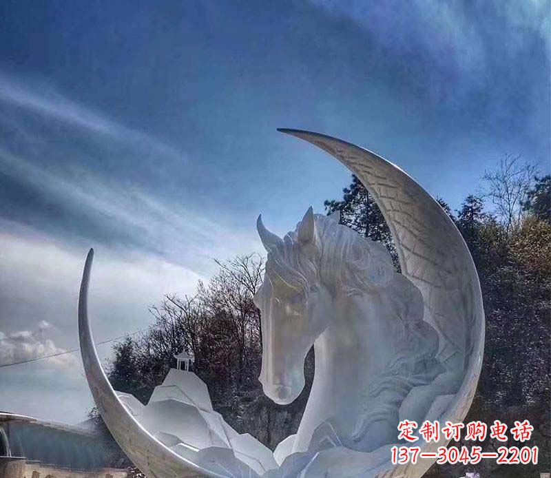 山西不锈钢月亮雕塑一种独特的艺术品
