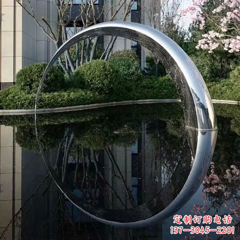 山西不锈钢月亮水景景观