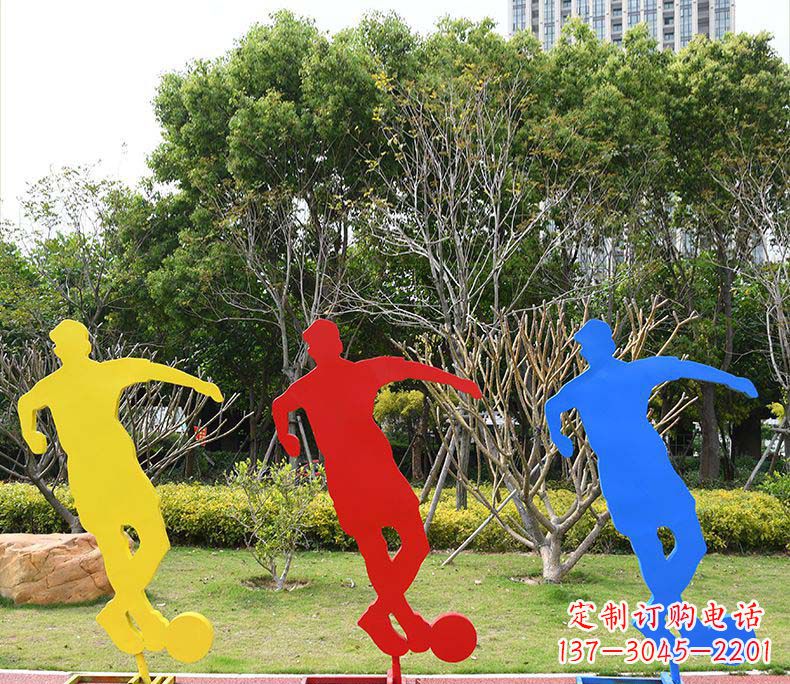 山西不锈钢足球雕塑激发运动激情