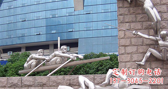 山西不锈钢运动员雕塑——震撼的街头景观