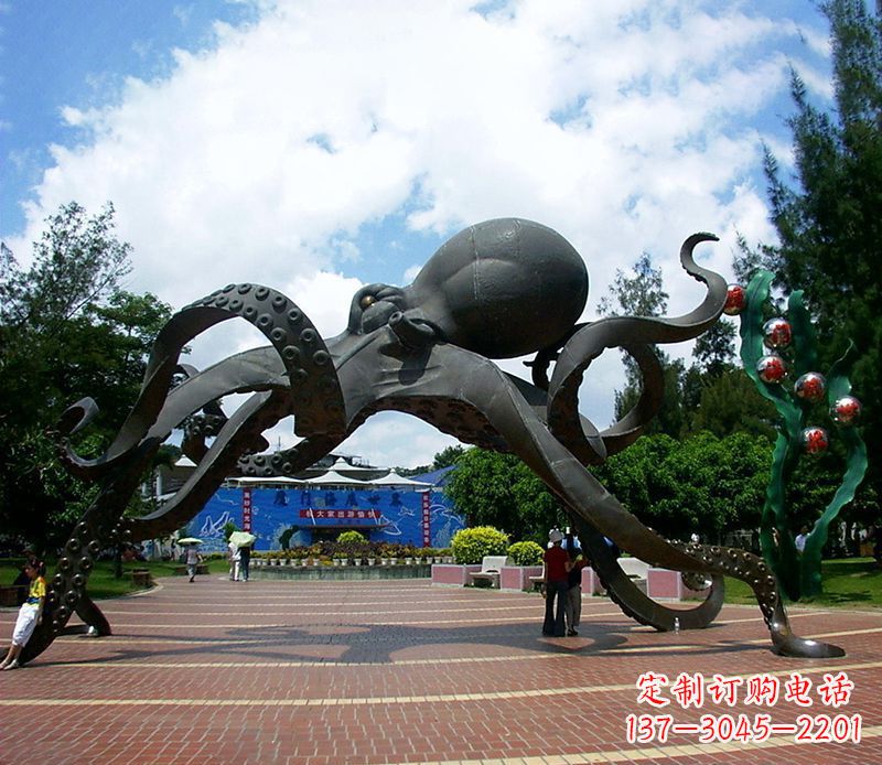 山西不锈钢章鱼雕塑