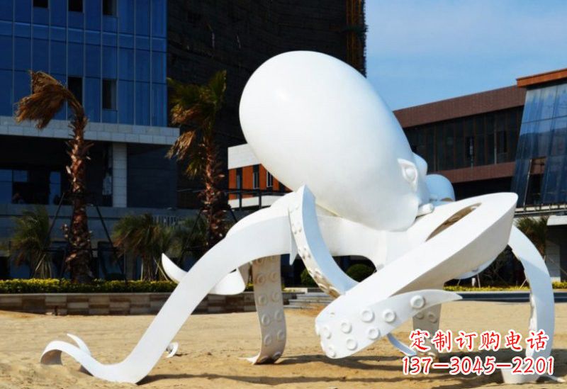 山西精美的不锈钢章鱼雕塑