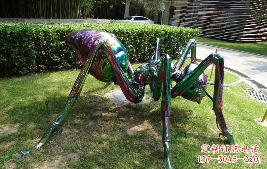 山西不锈钢蜘蛛园林景观雕塑