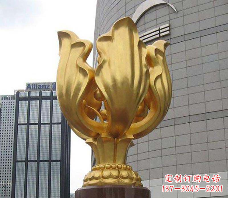 山西紫荆花雕塑——精美艺术品