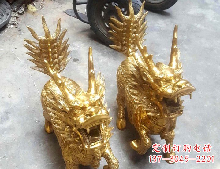 山西麒麟雕塑东方之瑰宝