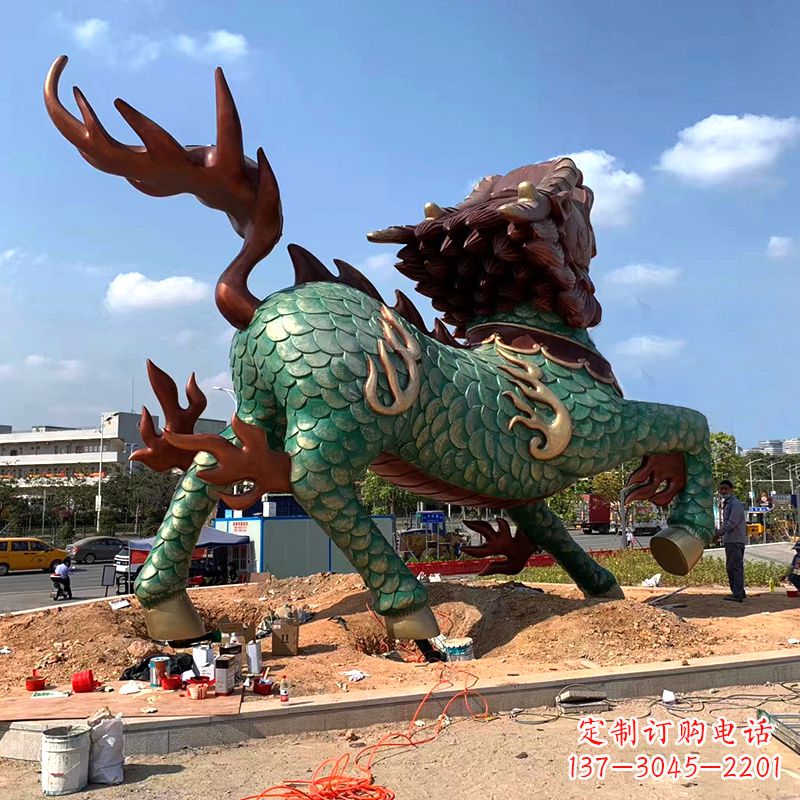 山西麒麟雕塑——美丽传说的象征
