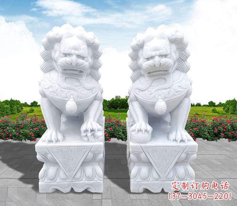 山西狮子雕塑招财福运的象征