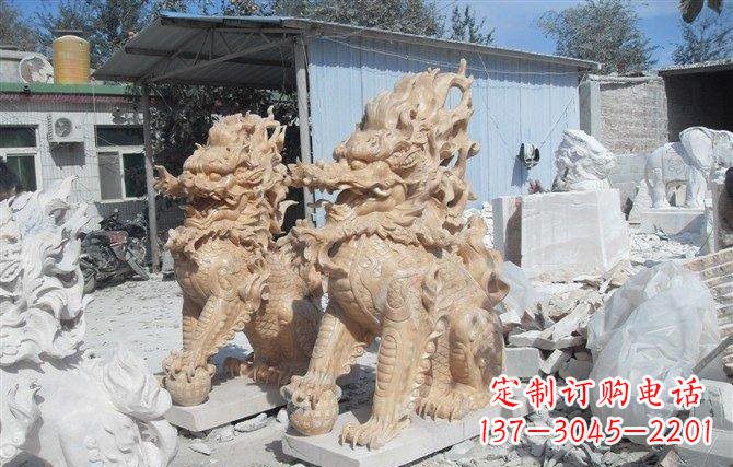 山西麒麟石雕一个具有传统文化精髓的艺术品