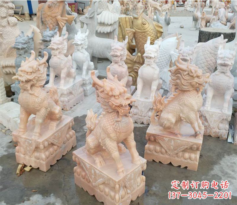 山西麒麟雕塑传承文化之美