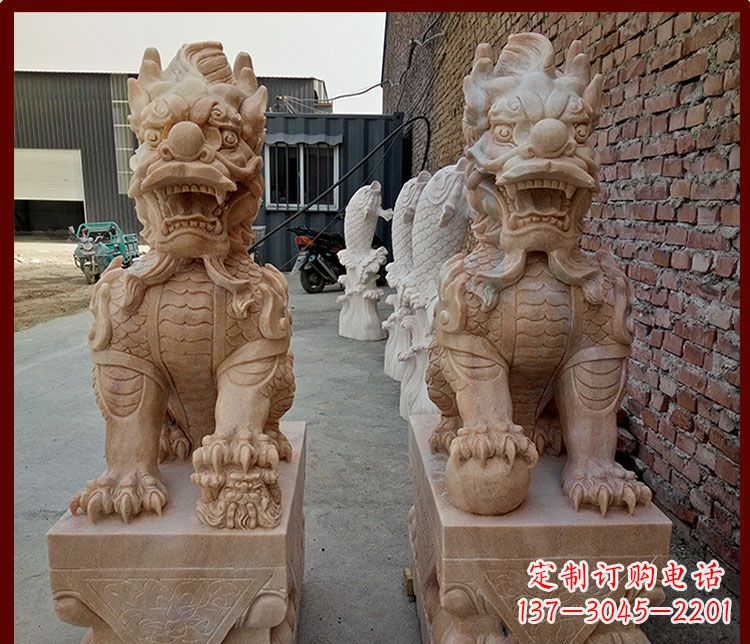 山西麒麟门口雕塑——传承古老文化的精灵