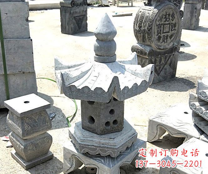 山西美丽的草坪大理石雕塑石灯