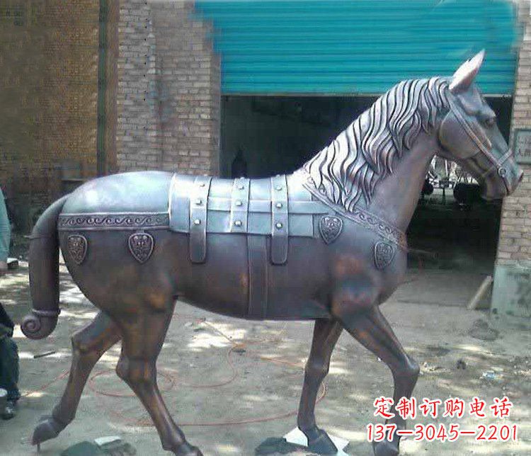 山西马铜雕塑传递草原动物的非凡魅力