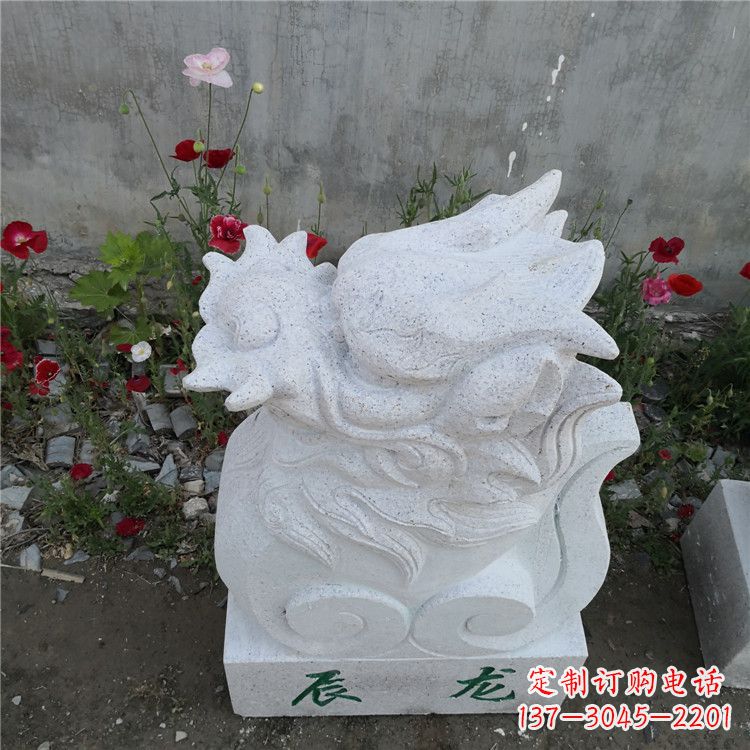山西辰龙—汉白玉动物雕塑摆件
