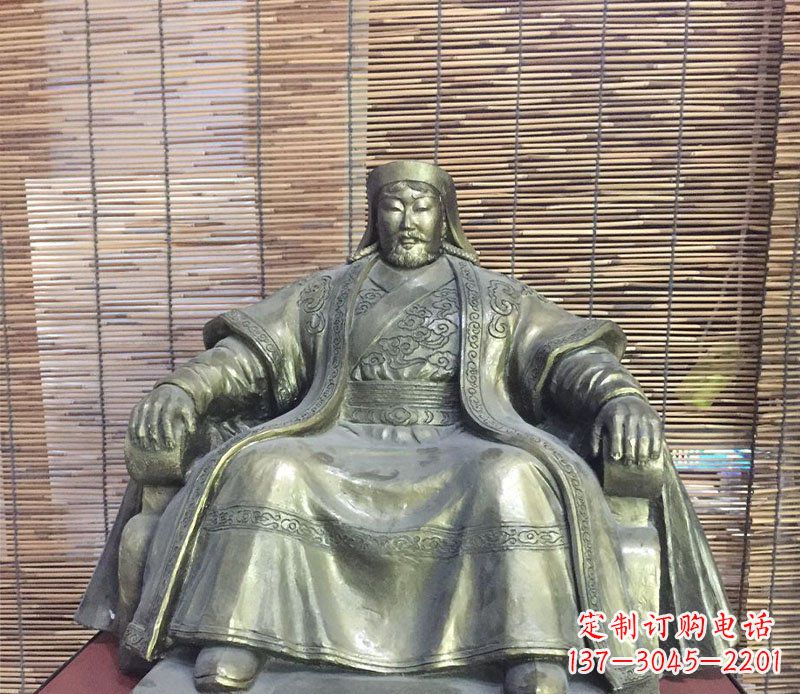 山西成吉思汗神话中的雕像