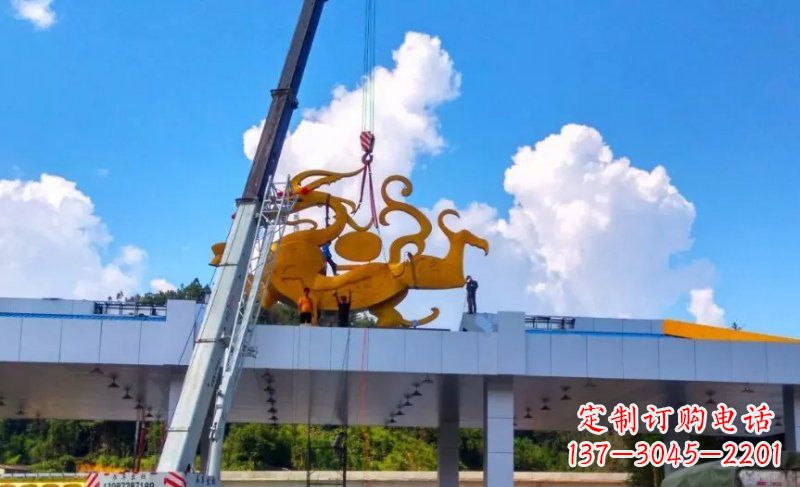 山西精美不锈钢龙雕塑,点缀城市之美