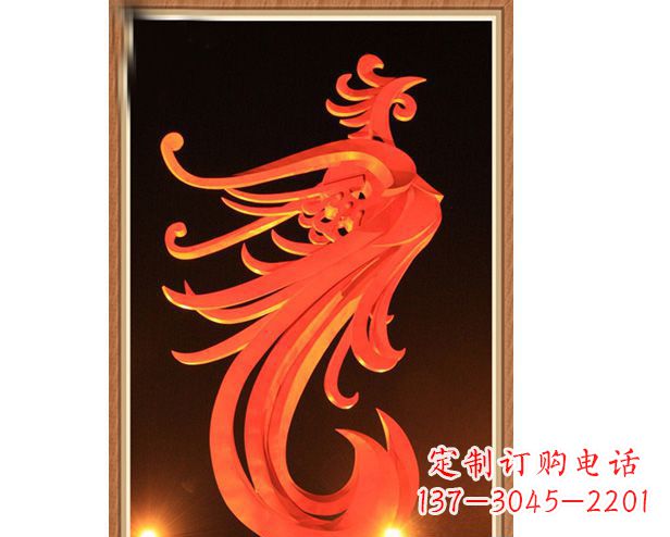 山西不锈钢凤凰雕塑美丽与传统的完美结合