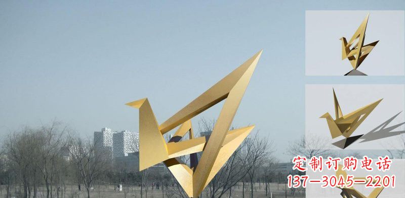 山西丹顶鹤雕塑象征着城市的文化和精神