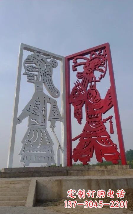 山西精美皮影戏雕塑——缔造中国城市文化新风貌