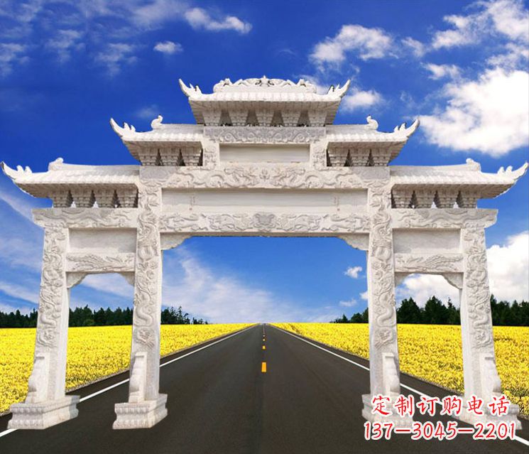 山西城市牌楼石雕——把文化传承到实体之中