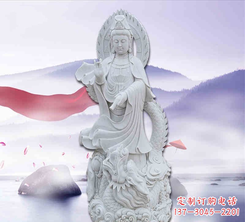 山西乘龙观音石雕