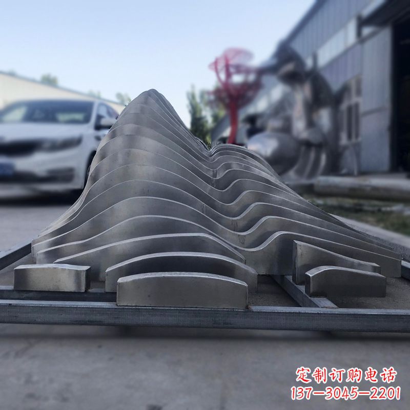 山西不锈钢假山雕塑精致耐用的艺术品