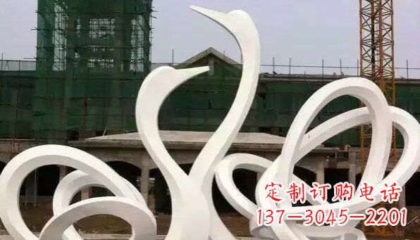 山西不锈钢天鹅雕塑给人以美丽的感受