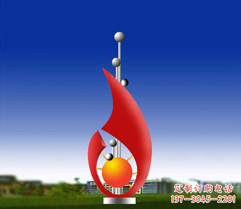 山西色彩斑斓的水滴雕塑