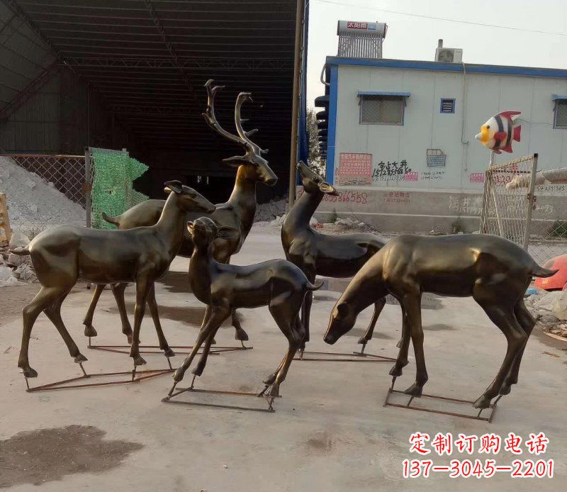 山西鹿雕塑抽象之美