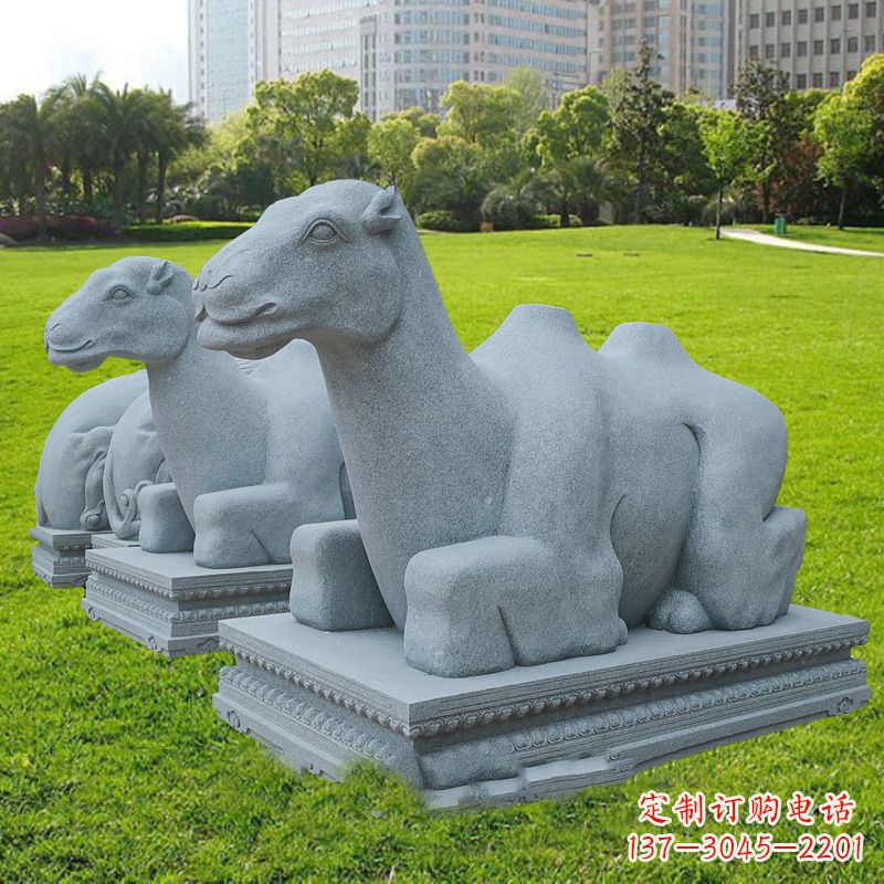 山西美丽的抽象骆驼石雕