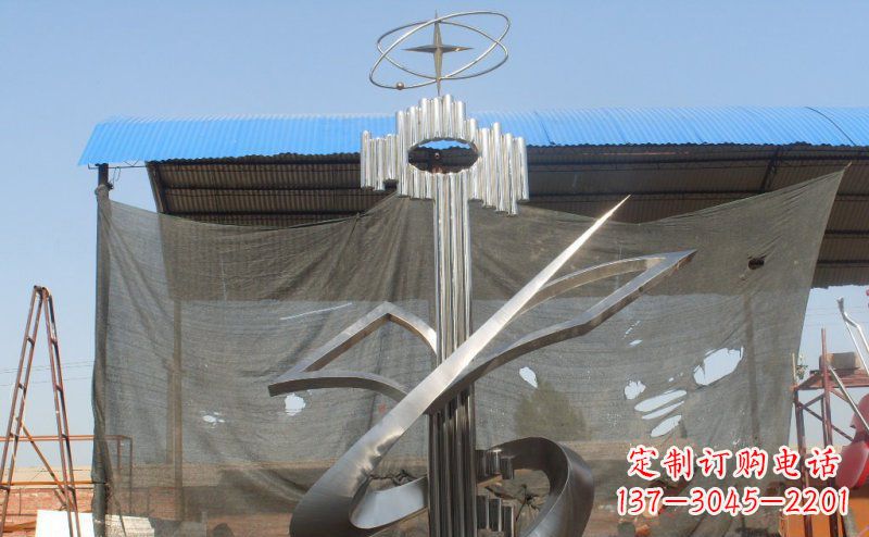 山西抽象钥匙校园不锈钢雕塑