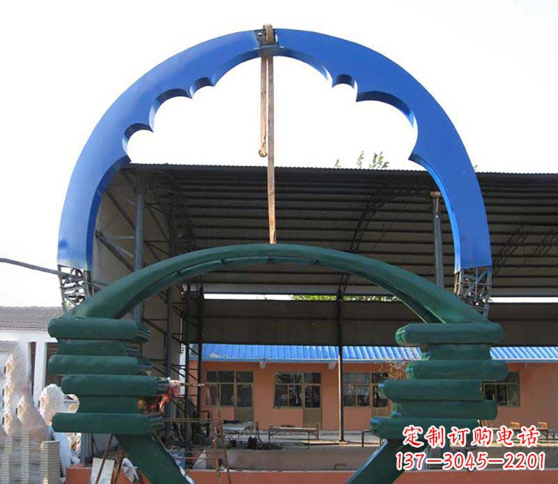山西精致的不锈钢圆环雕塑
