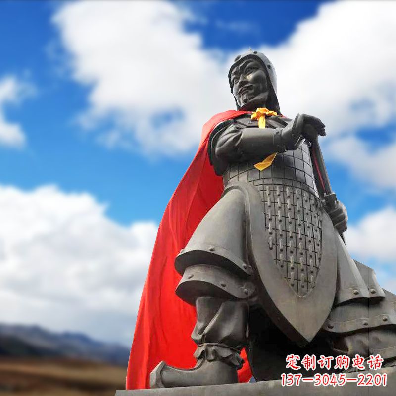 山西项羽雕塑——历史名人古代帝王的象征