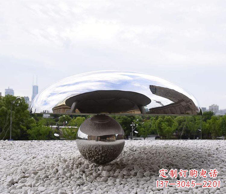 山西蘑菇的梦想——不锈钢雕塑