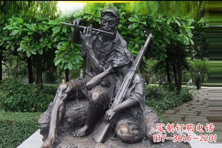 山西红军战士雕塑——抒发军旅情怀