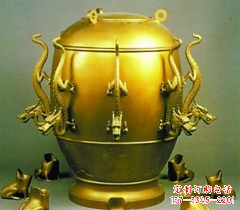 山西纯铜古天文仪器地震仪地动仪铸铜雕塑