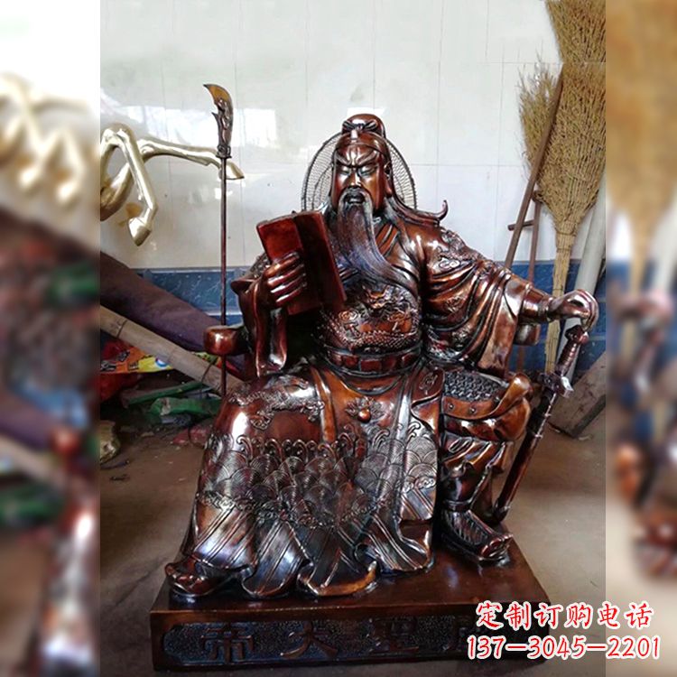 山西关公雕塑传承中华文化的珍贵标志