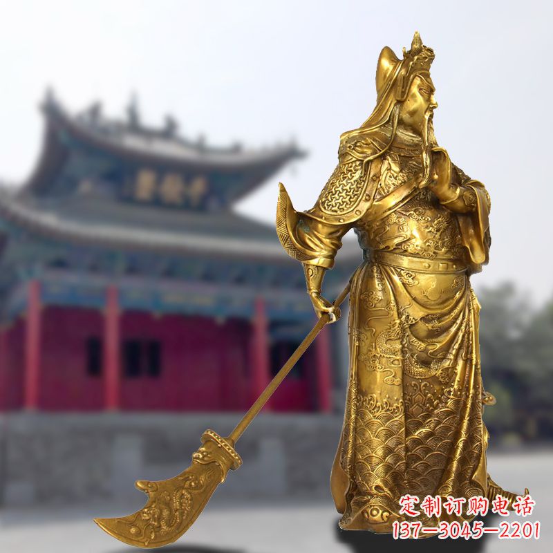 山西铜雕关羽传承精神气质