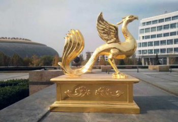 山西城市广场的朱雀雕塑