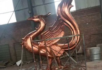 山西朱雀神兽纯铜陵光神君雕塑