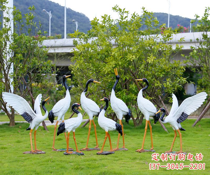 山西仙鹤雕塑传承中国文化精髓