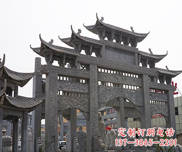 山西牌坊石雕传承传统文化的艺术精品