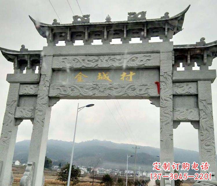 山西该牌坊雕塑。