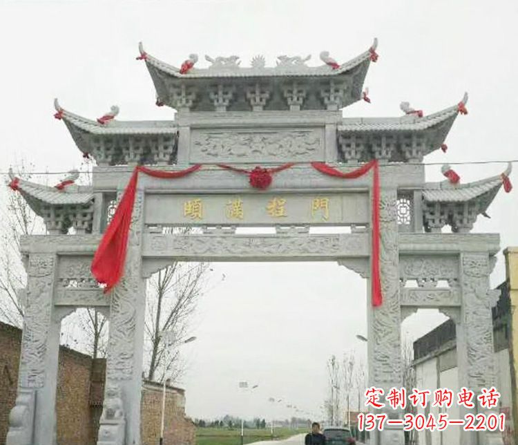 山西牌坊雕塑纪念历史,传承文化